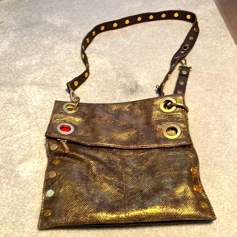 Hammitt gold hobo bag.